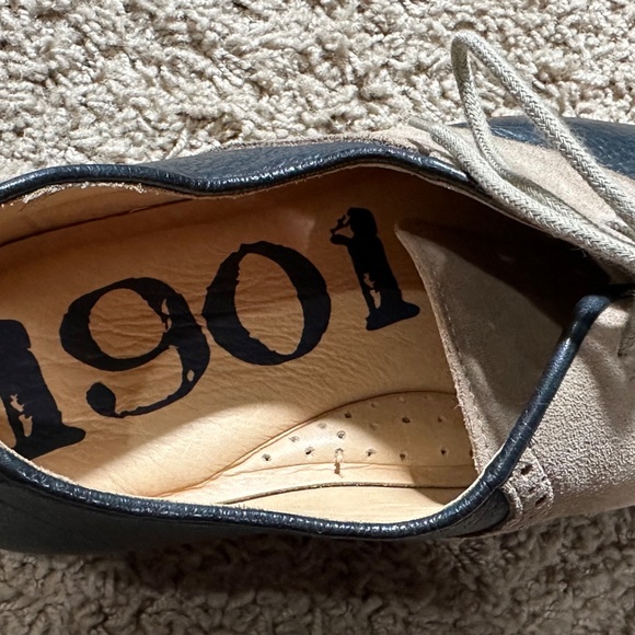 New Men's 1901 Leather & Suede SADDLE SHOES Size 13 - Picture 3 of 5